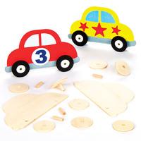 wooden car kits pack of 30
