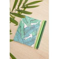 Woouf Tropical Leaf A6 Notebook, ASSORTED