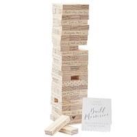 wooden build a memory guest book