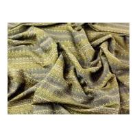 Woven Chenille Stripes Suiting Dress Fabric Ochre