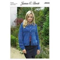 Women\'s Jacket in James C. Brett Marble Chunky Glamour (JB423)