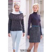 Womens Sweater and Skirt in Sirdar Bouffle (7391)