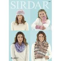 Womens Hats, Scarves, Snood & Wrist Warmers in Sirdar Flurry Chunky (7957) - Digital Version