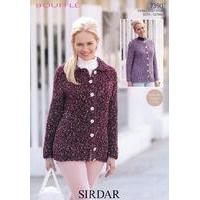 Womens Round Neck and Collared Jackets in Sirdar Ophelia (7390)