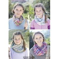 womens snoods in sirdar crofter dk 7163