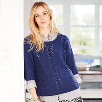 womens textured jumper and cardie in stylecraft jeanie 9362