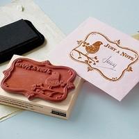 Wooden Stamp &quot;Just a Note&q...