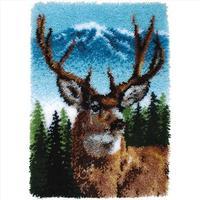 Wonderart Classic Latch Hook Kit 20 x 30 Inch - Deer 343912