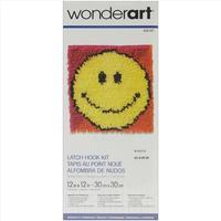 Wonderart Latch Hook Kit 12 x 12 Inch - Smiley Face 343948