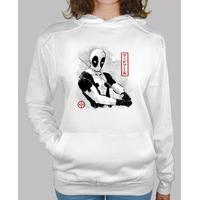 Women, hoodie, white