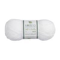 Womens Institute White Soft and Cuddly DK Yarn 50 g