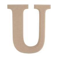 Wooden Letter U 27 cm