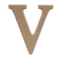 Wooden Letter V 27 cm