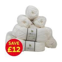 Womens Institute White Soft and Cuddly DK Yarn Bundle 50 g 12 Pack