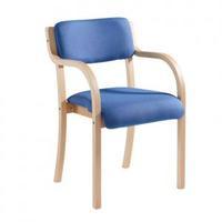 Wood frame Stack Chair arms Charcoal