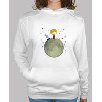 Women, hoodie, white