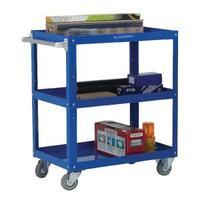 Works 3-Tier Trolley Blue 329944