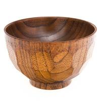 wooden miso soup bowl tortoiseshell pattern