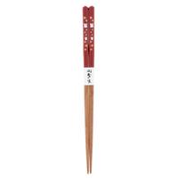Wooden Chopsticks - Red, Rabbit And Flower Pattern