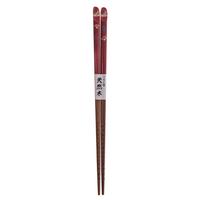 Wooden Cat And Paw Print Chopsticks - Red