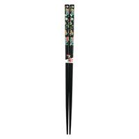Wooden Chopsticks - Black Flower Pattern
