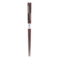 Wooden Chopsticks - Black, Alternate Stripe Pattern