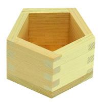 Wooden Pentagon Shaped Masu Sake Cup