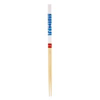 Wooden Cooking Chopsticks - White, Blue Flower Pattern