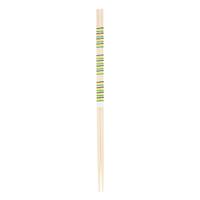 wooden cooking chopsticks green yellow and black stripe pattern