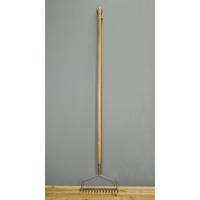 wooden handled garden rake by burgon and ball