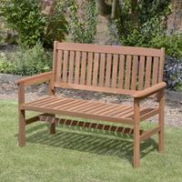 Wooden 2 Seater Garden Bench by Kingfisher