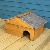 Wooden Hedgehog House with Slate Roof by Tom Chambers