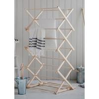 wooden folding clothes horse beech by garden trading