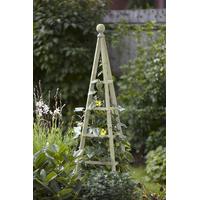 woodland garden obelisk in sage 19m by smart garden