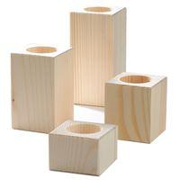 Wooden Candle Holders 100mm