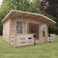 WOBURN LOG CABIN with Double Glazing by Mercia - 34mm