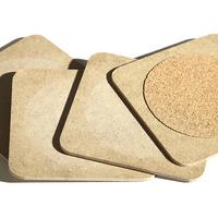 Wooden Coasters. Round 95mm dia. Pack of 4