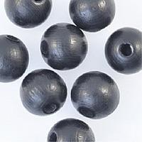 wooden beads 12mm black