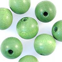 wooden beads 12mm green