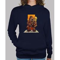 Women, hoodie, dark blue
