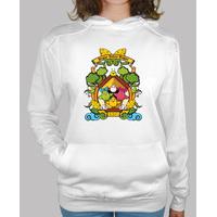 Women, hoodie, white