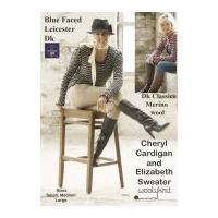 woolyknit blue faced leicester dk ladies cheryl cardiganelizabeth swea ...