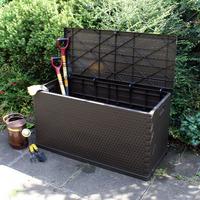 worldstores essentials rattan effect storage chest