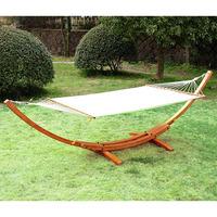 wooden frame hammock arc stand