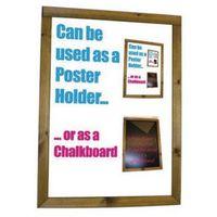 WOOD A4 POSTER/CHALKBOARD - -