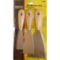 Wooden Handle Paint Decorating Scraper Set Scr308