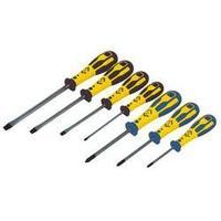 workshop screwdriver set 7 piece ck dextro slot pozidriv