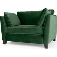 Wolseley Love seat, Forrest Green Velvet