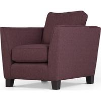 Wolseley Armchair, Herringbone Amethyst