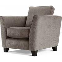 wolseley armchair mid grey corduroy